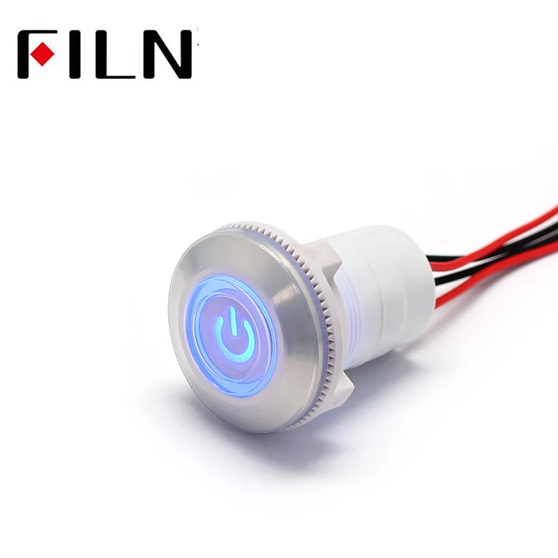 22mm red green Plastic Push Button Switch power mark locking and Momentary switch