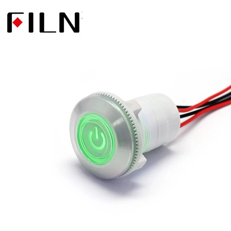 22mm red green Plastic Push Button Switch power mark locking and Momentary switch