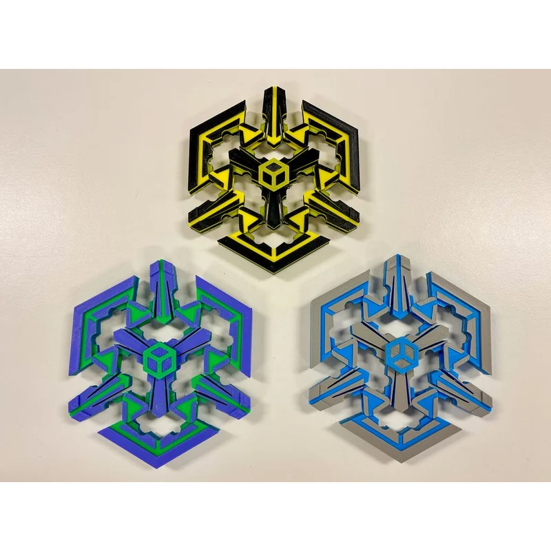 Fidget spinner mécanique bistable expansible