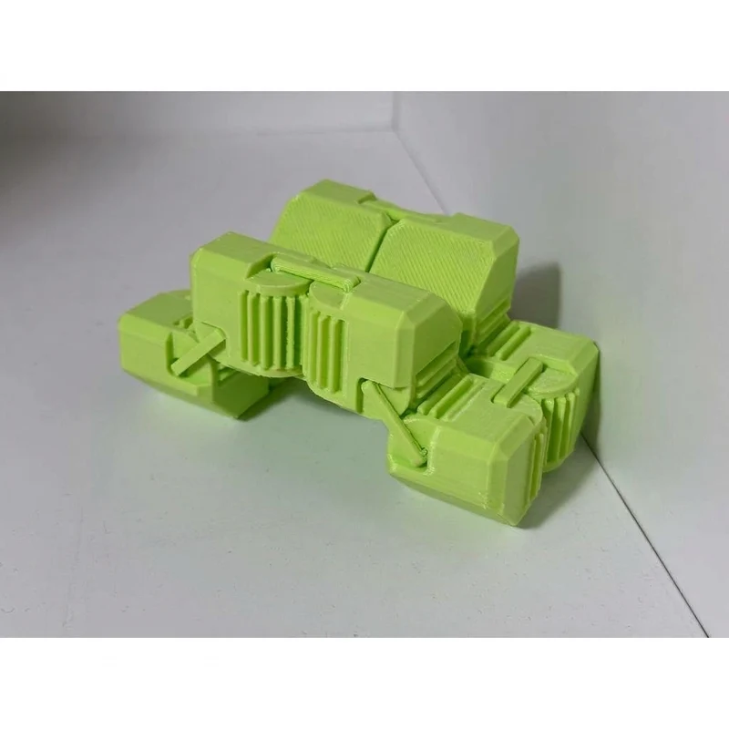 Cube fidget mécanique avec engrenages intégrés