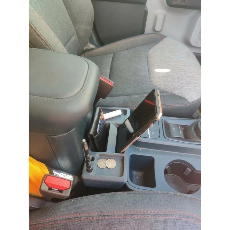 Organisateur de console pour Ford Maverick avec support pour téléphone