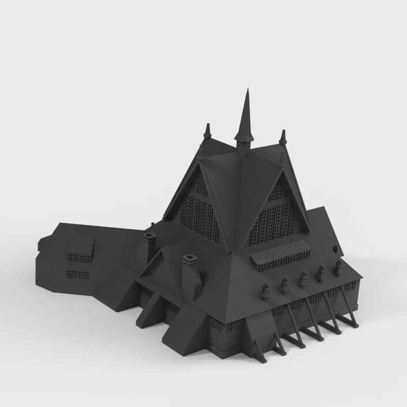 Kiruna Kirke arkitekturmodel i skala 1:1000