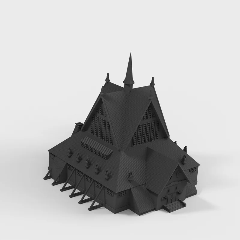 Kiruna Kirke arkitekturmodel i skala 1:1000