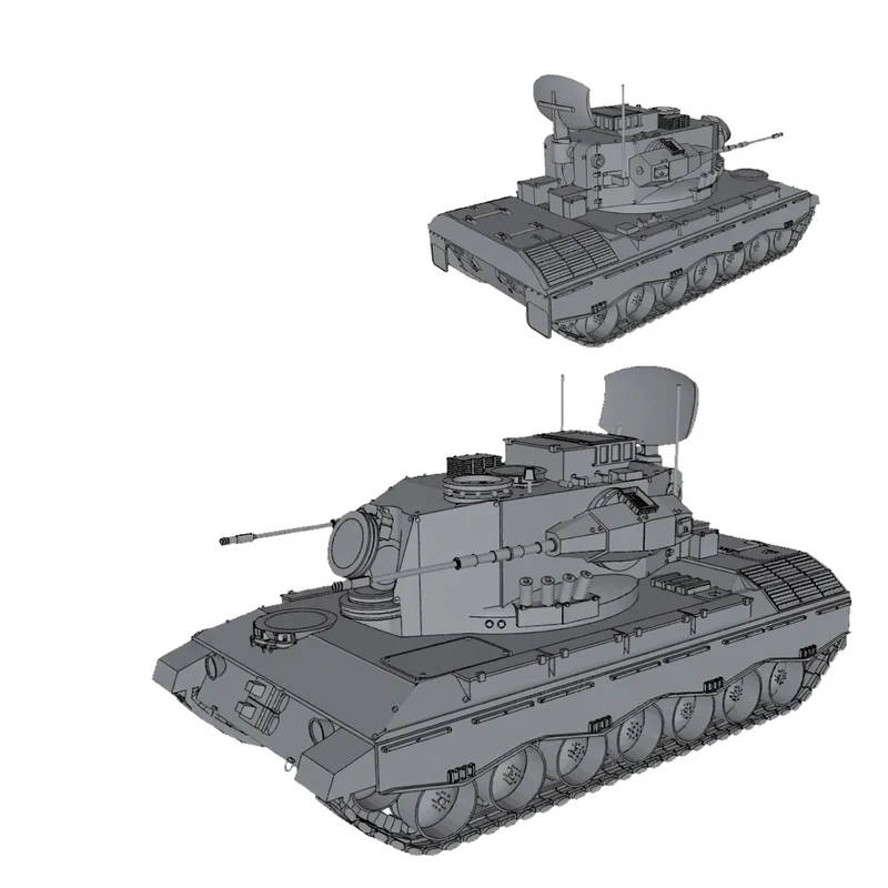 Flakpanzer Gepard luftværnskampvogn til tabletop