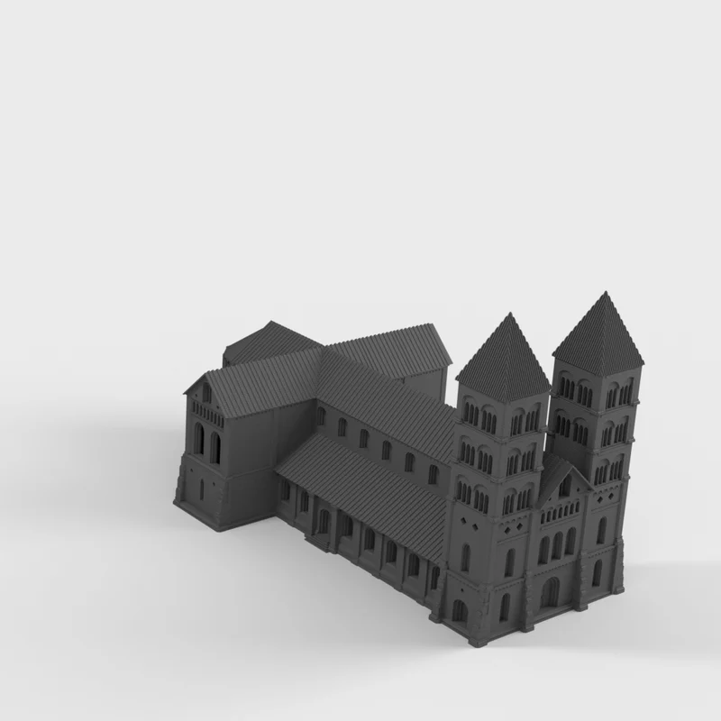 Lund Domkirke arkitektonisk model til dioramaer