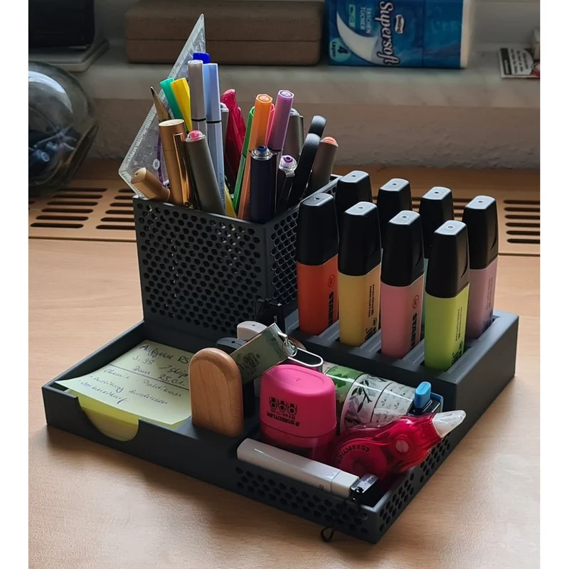 Organisateur de bureau modulaire pour crayons et fournitures de bureau