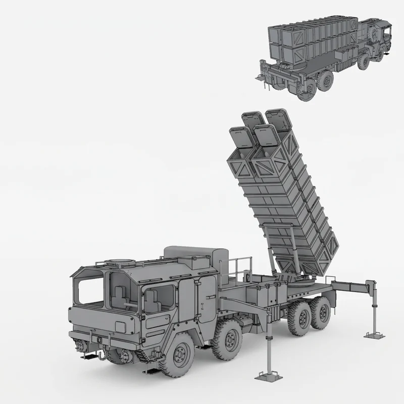 MIM-104 Patriot luftforsvarssystem på MAN lastbil