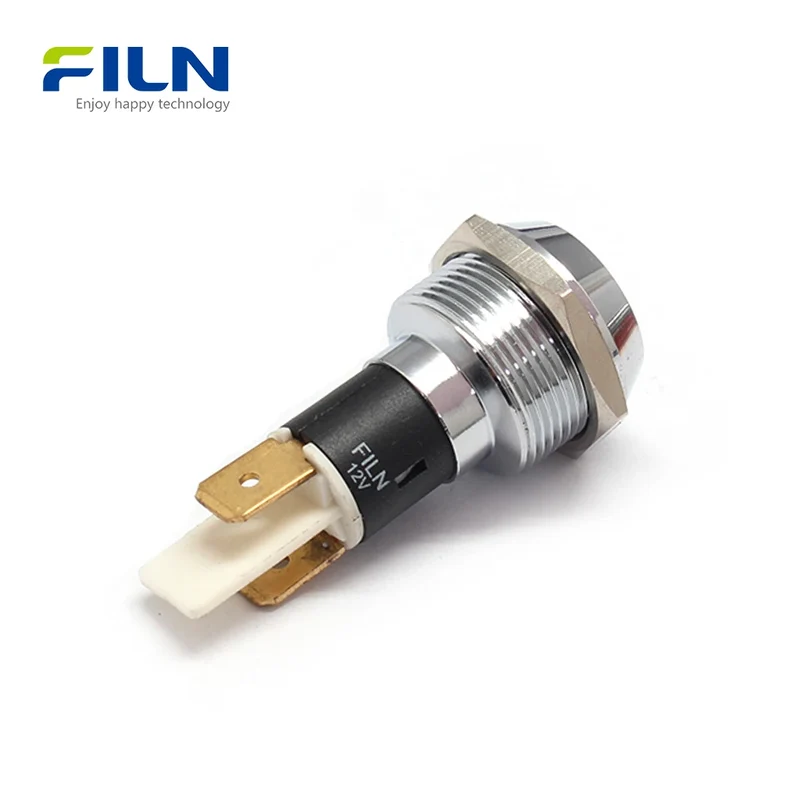 Indicator LED 22mm 12V 220V 2Pin Terminal for Industrial Panels Big Size Light FILN