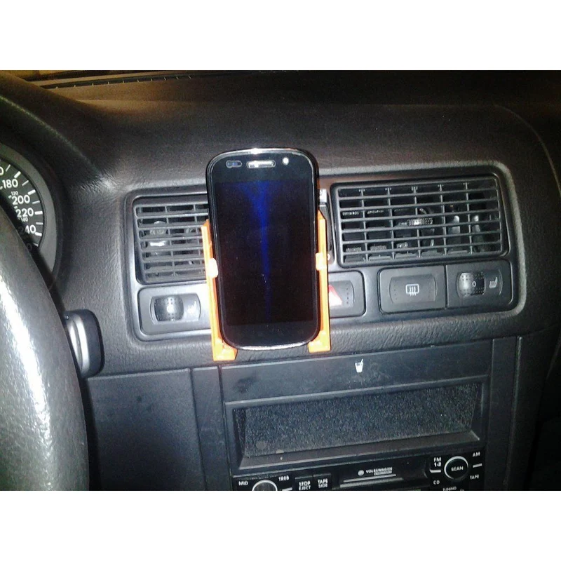 Support mobile ajustable pour grille d'aération de voiture