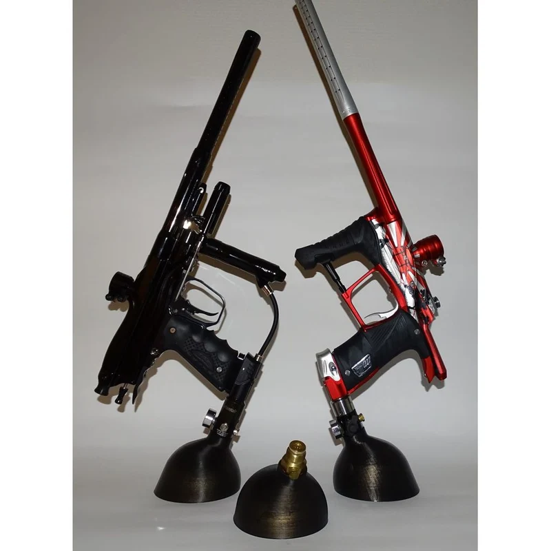 Support d'exposition pour marqueur de paintball avec bouteille d'air