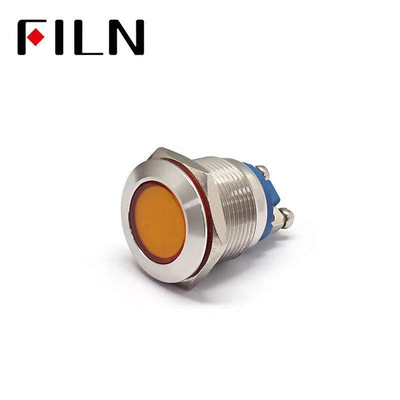19mm 110v LED Metal Signal Indicator Light