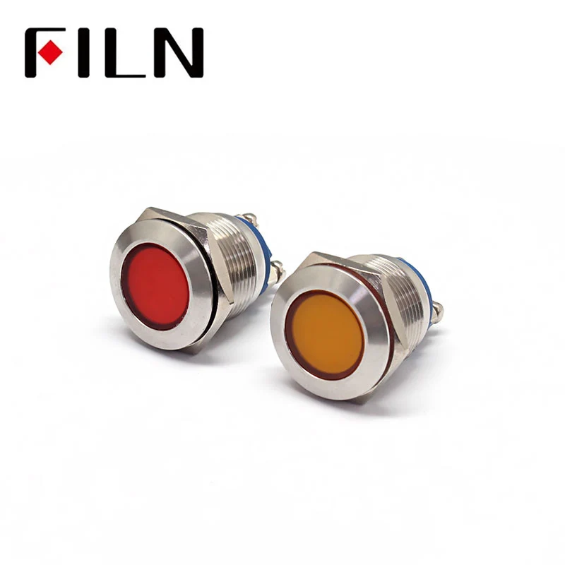 19mm 110v LED Metal Signal Indicator Light