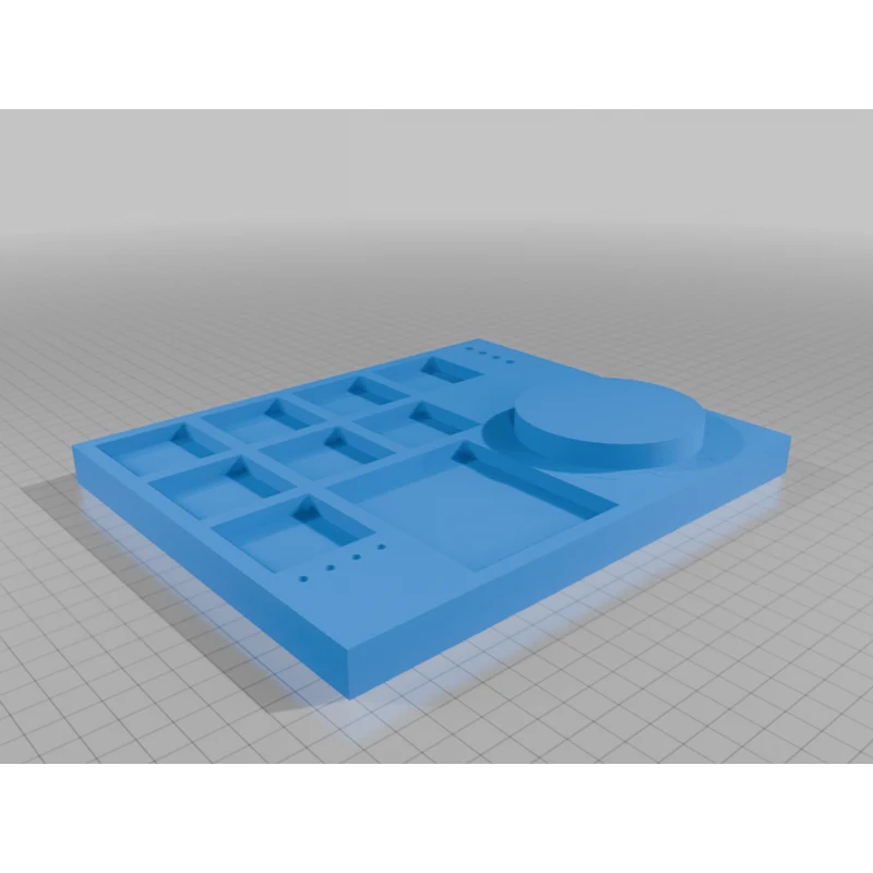 Palette de peinture avec plateau tournant pour miniatures de plateau