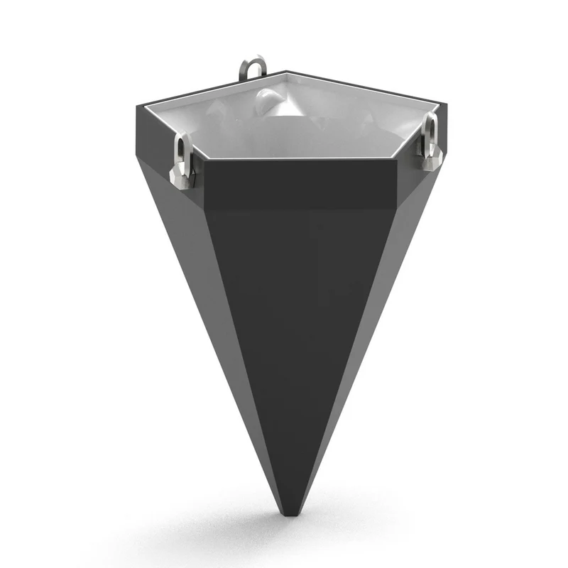 Pot à suspendre hexagonal pour plantes vertes