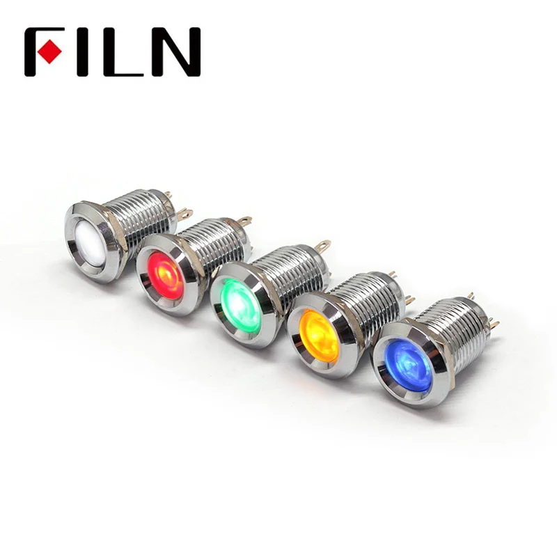 110v good price green led 12mm pilot indicator light lamp