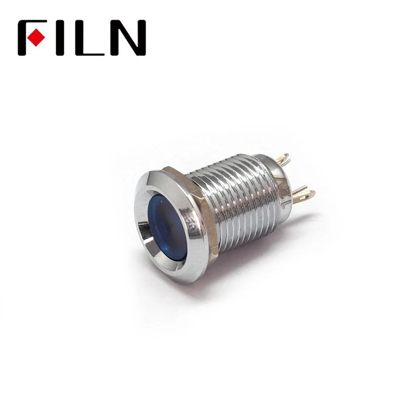 110v good price green led 12mm pilot indicator light lamp