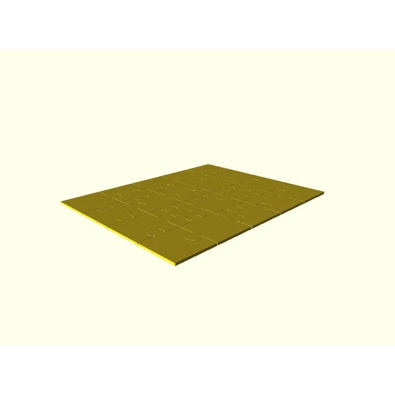 Puzzle durable et précisément conçu
