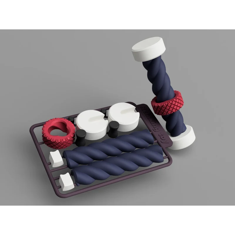 Jouet de construction en kit relaxant avec mécanisme de vis