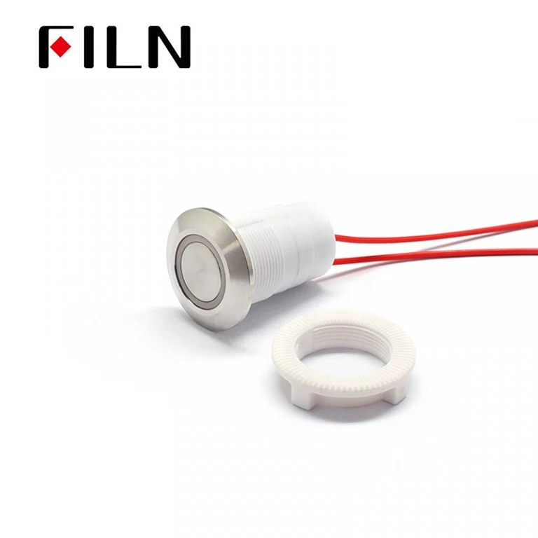 FLP30 30mm Indicator Light Double Color RED GREEN Plastic LED With Wire Flat Head Ring