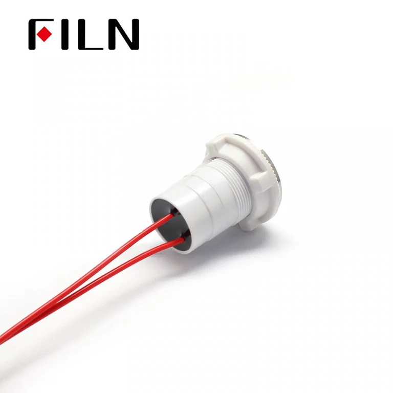 FLP30 30mm Indicator Light Double Color RED GREEN Plastic LED With Wire Flat Head Ring