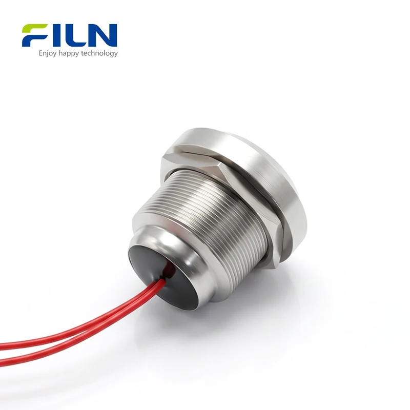 30mm LED Single Color Indicators 3V-380V Metal Flat Head Pre-wired Signal Lamp FILN