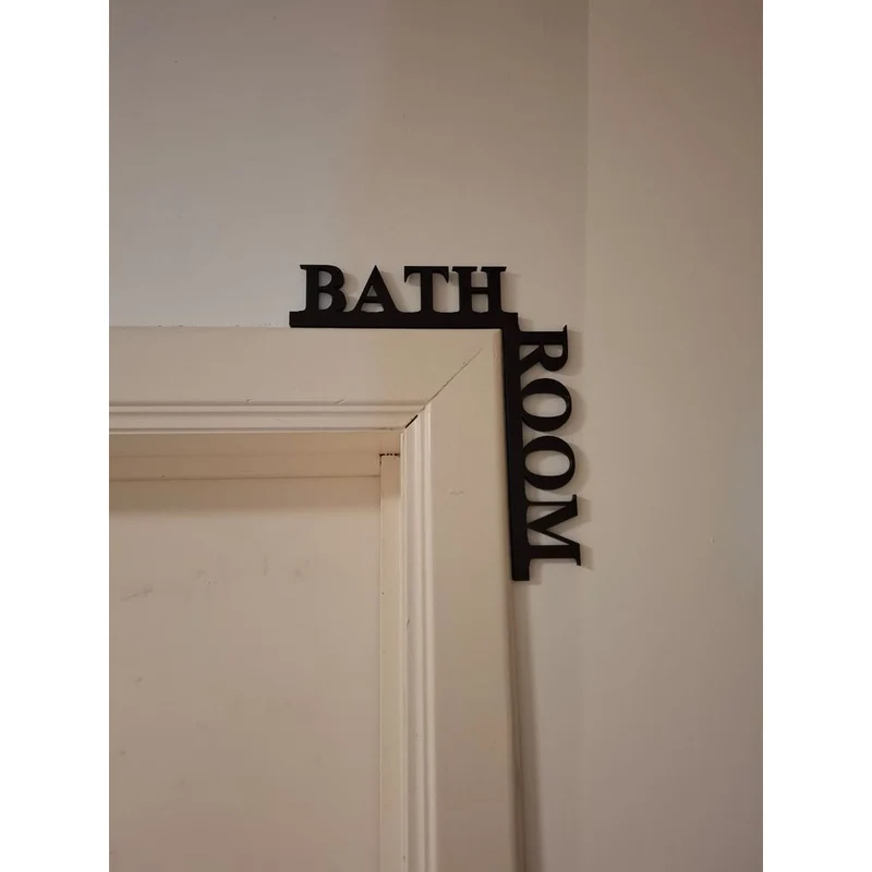 Plaques de porte décoratives avec noms de pièces pour la maison