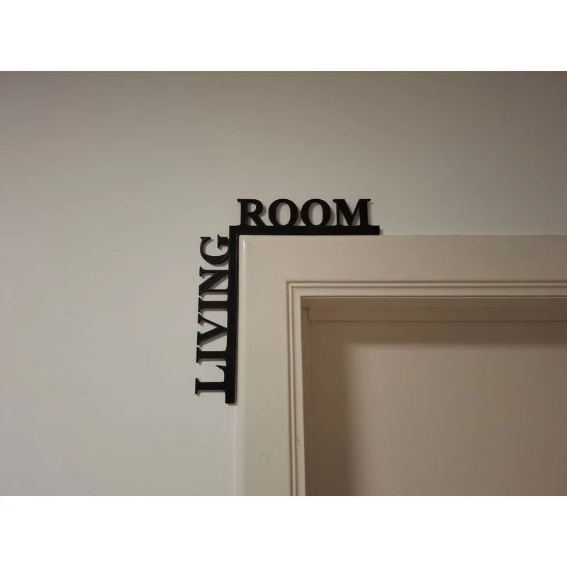 Plaques de porte décoratives avec noms de pièces pour la maison