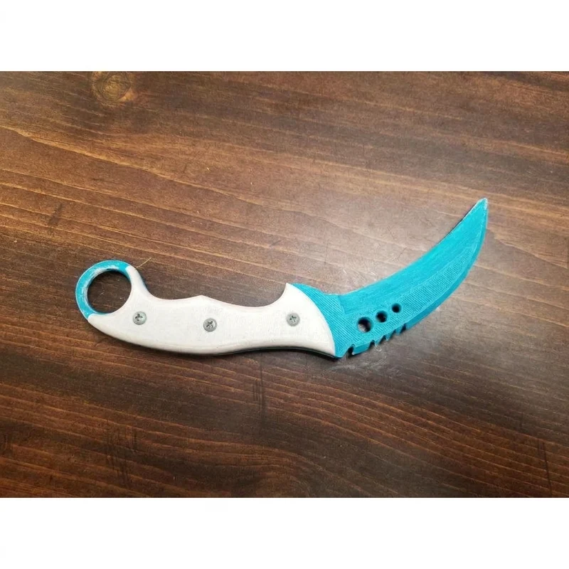 Couteau Karambit décoratif avec support assorti