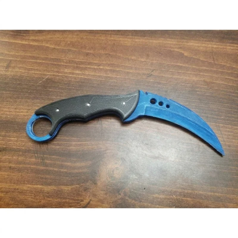 Couteau Karambit décoratif avec support assorti