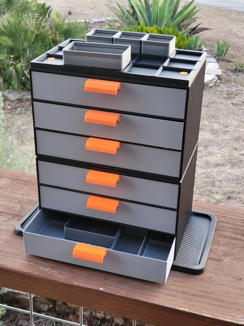 Système de tiroirs Gridfinity modulaire pour un rangement pratique