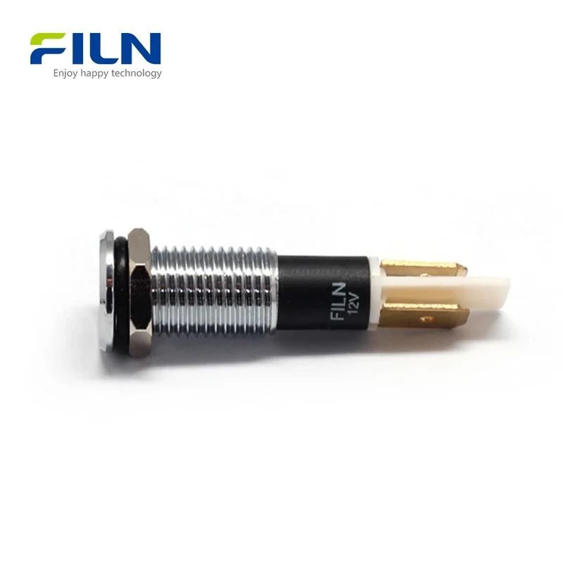 Lamp Indicator Light 10mm 3V-380V IP67 Waterproof LED Signal for CNC & Marine FILN