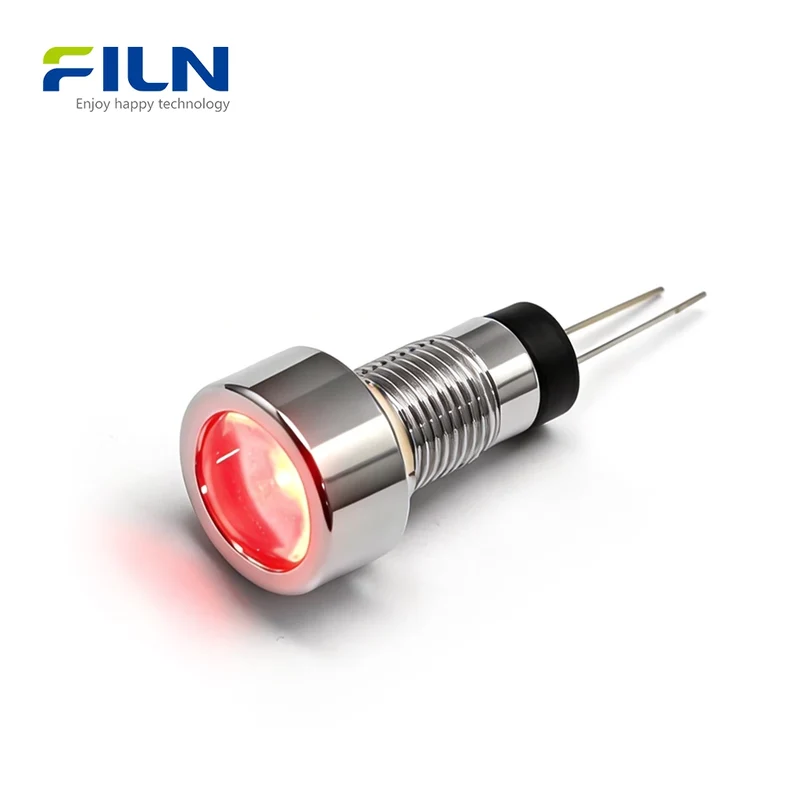 24V Panel Indicator Light | 8mm Waterproof LED IP67 for Industrial Control FILN