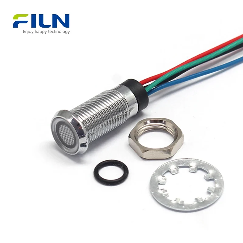 Tri-color LED Signal Lamp 8mm IP67 | 12V-220V RGB RGY Status Indicator FILN