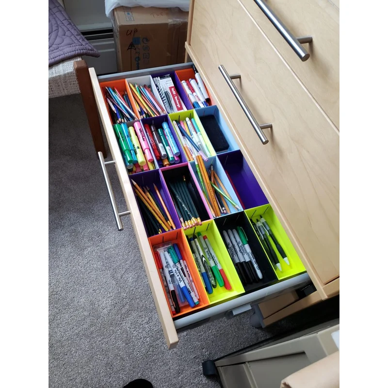 Organisateur de tiroir modulaire pour crayons et articles de bureau