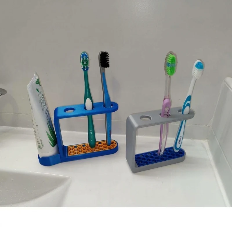 Support fonctionnel pour brosses à dents et dentifrice