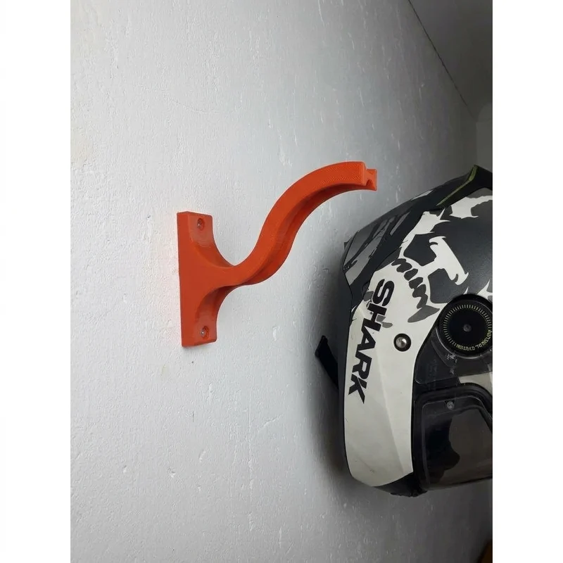 Support mural pour le rangement de casque de moto