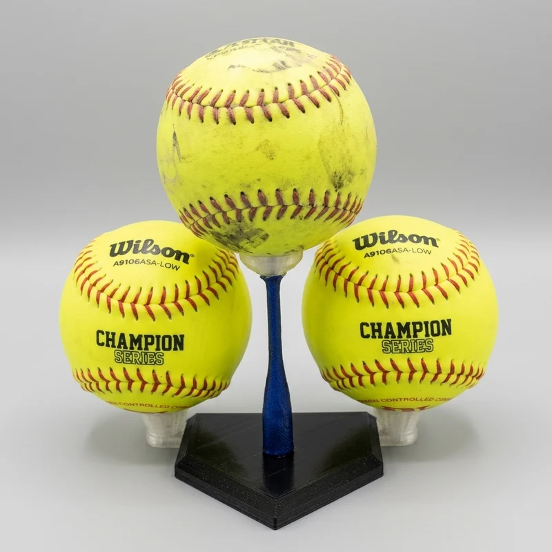 Support d'exposition pour balles de softball et de baseball