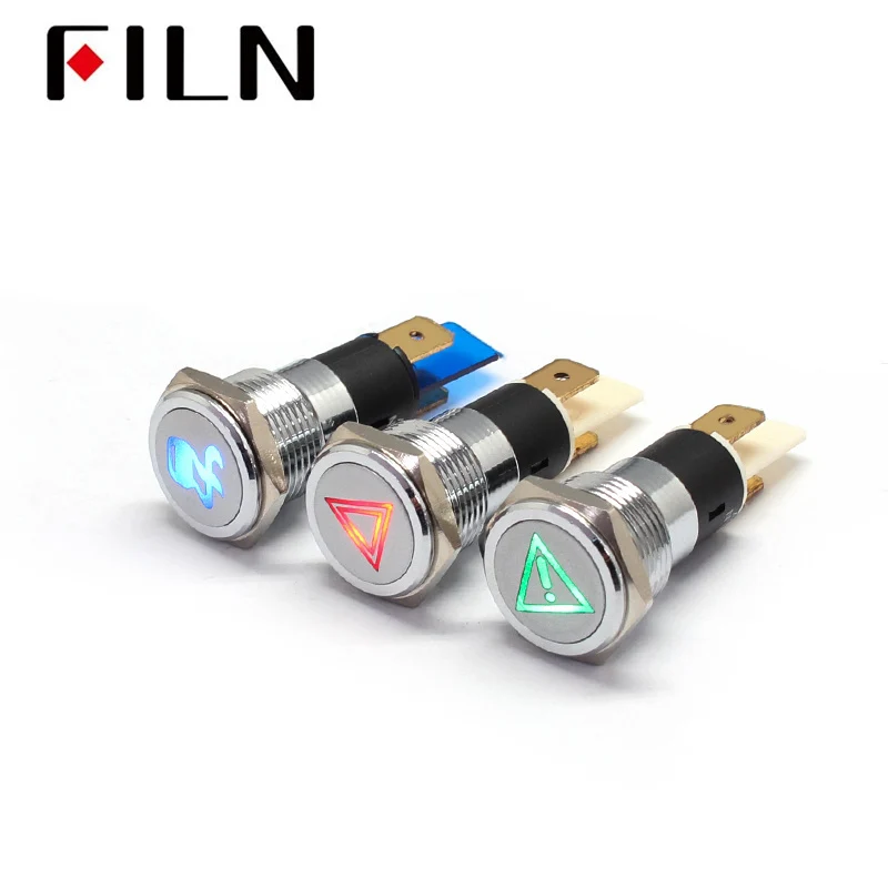 16mm Waterproof indicator light Car indicator lamp light IP67