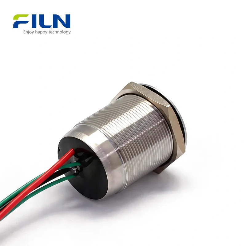 25mm Metal Push Button Illuminated Switch 4-Pin Pre-wired 12V-220V LED Light FILN