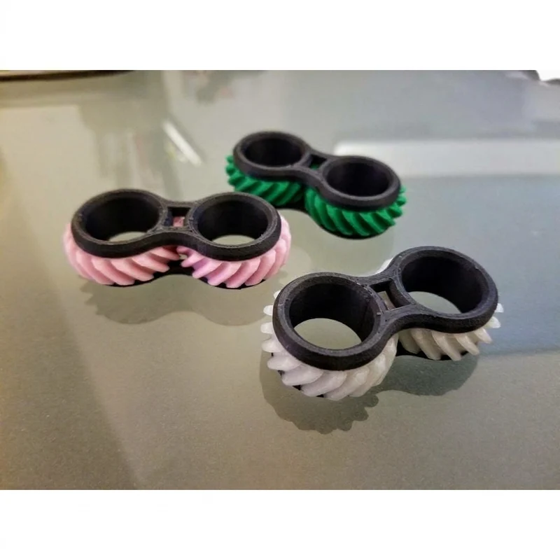 Jouet fidget compact avec engrenages rotatifs