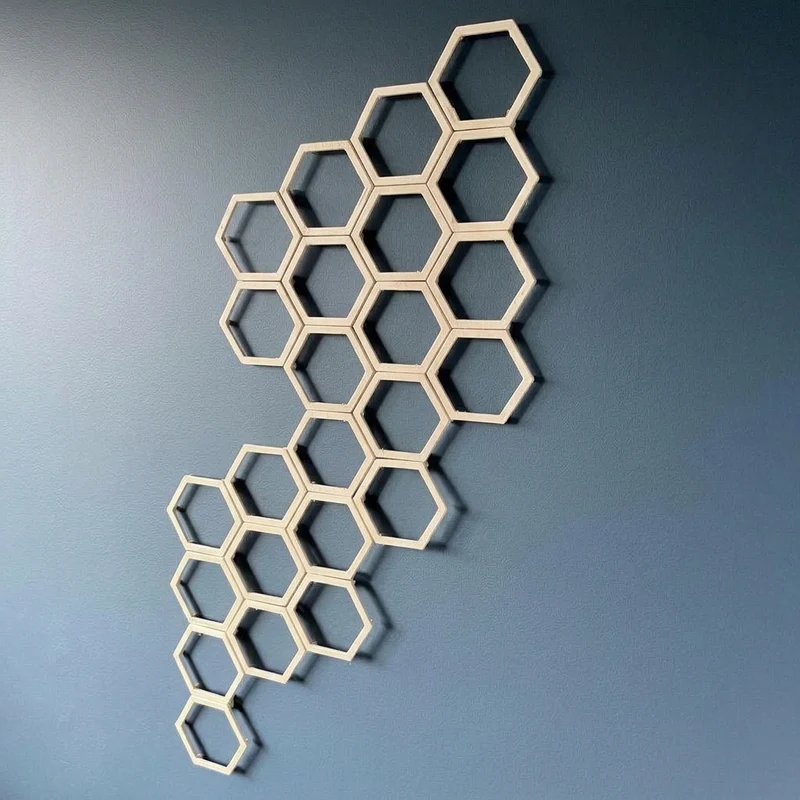 Treillis hexagonal modulaire pour plantes grimpantes