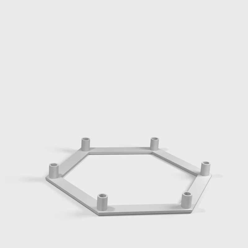 Treillis hexagonal modulaire pour plantes grimpantes