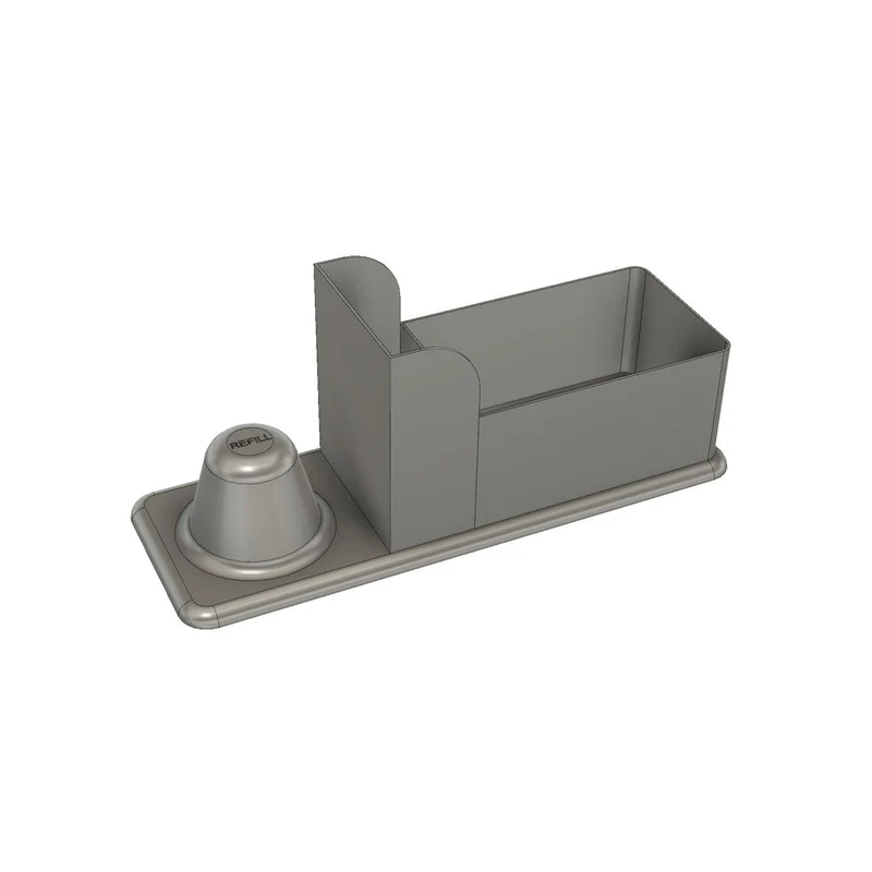 Organisateur pour tasses à expresso, bâtonnets mélangeurs et sucre