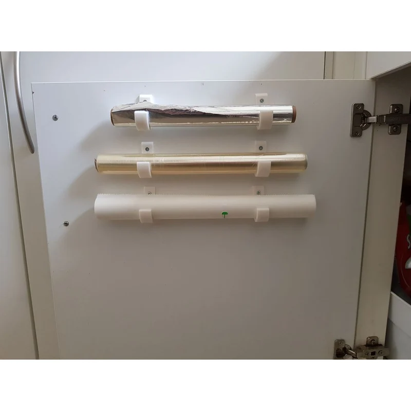 Support de porte de placard pour film alimentaire et papier aluminium