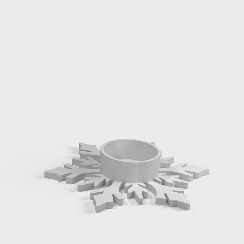 Élégant bougeoir de Noël pour bougies chauffe-plat et décoration de table