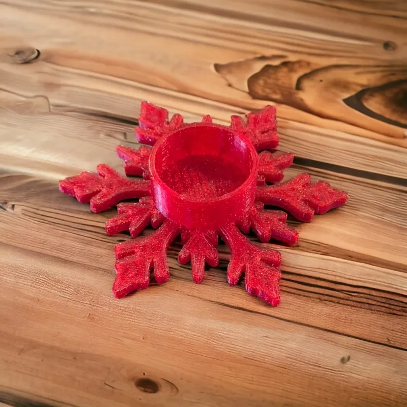 Élégant bougeoir de Noël pour bougies chauffe-plat et décoration de table