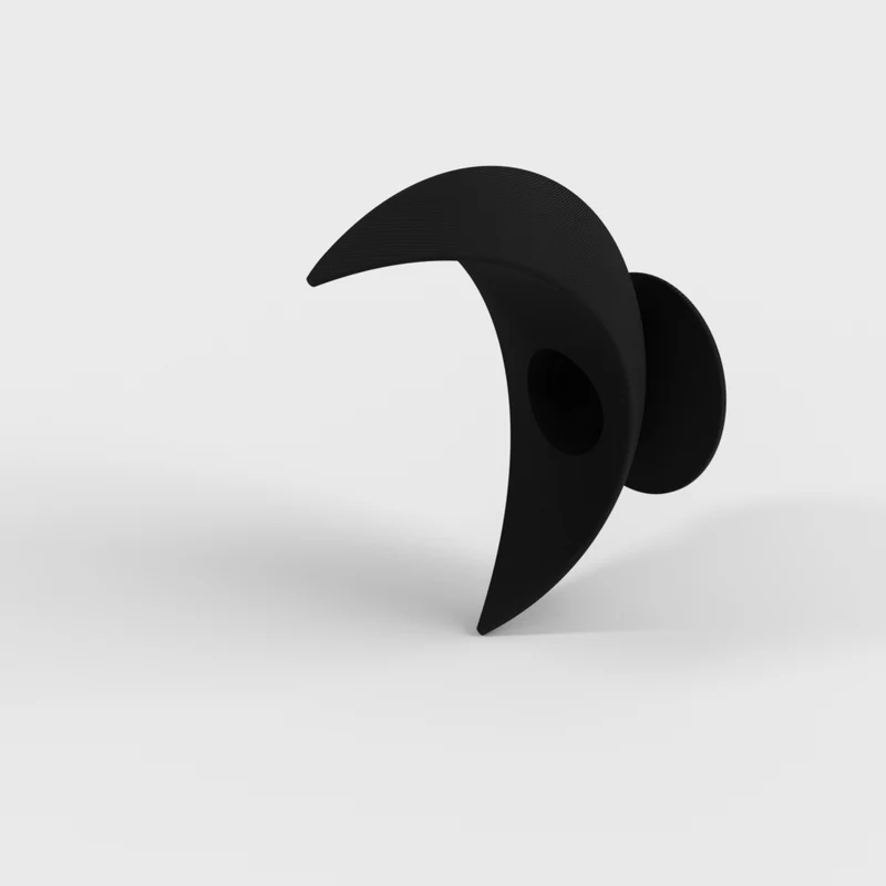 Bougeoir en forme de demi-lune pour bougies piliers et décoration de table