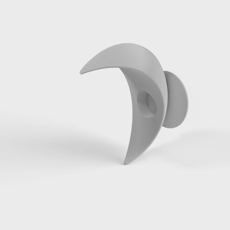 Bougeoir en forme de demi-lune pour bougies piliers et décoration de table