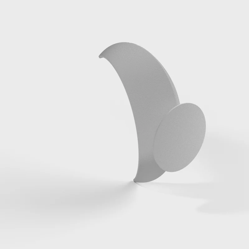 Bougeoir en forme de demi-lune pour bougies piliers et décoration de table
