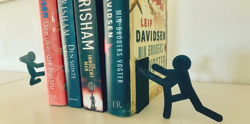 Serre-livres stickman karaté pour livres